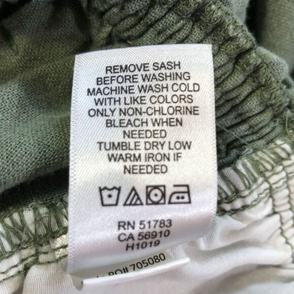 Maurices Green Linen Blend Elastic Waist Women's Shorts XS - Picture 7 of 7